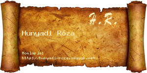 Hunyadi Róza névjegykártya